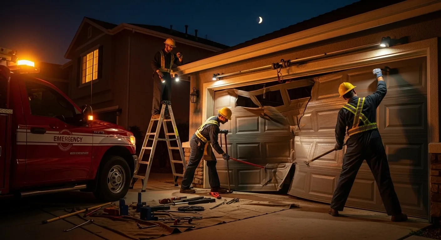 Garage Door Off Track After Wind in Woodburn, OR